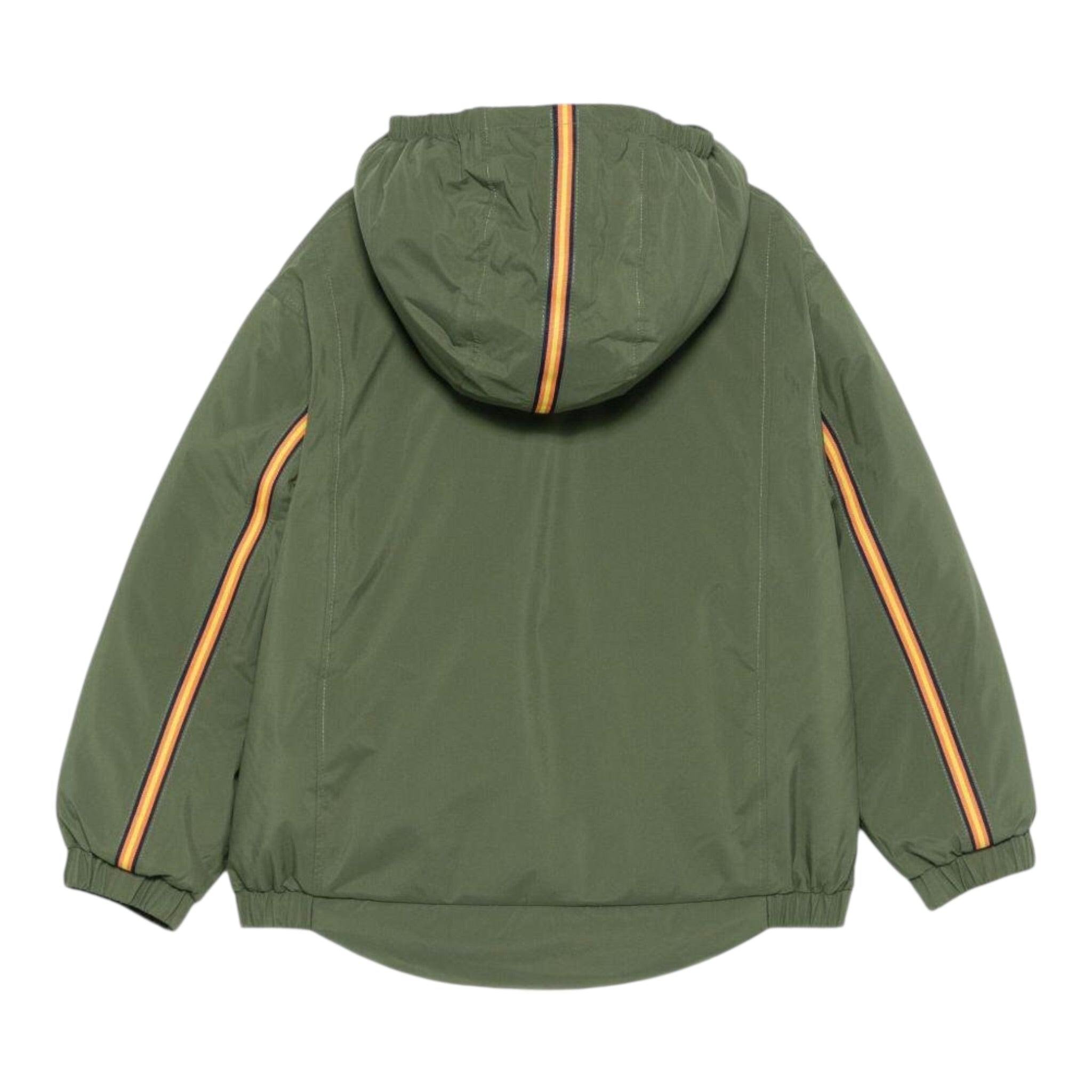 K-Way Giubbino tinta unita con Zip E Cappuccio Verde per Bambino K6134BW VERDE K-WAY 