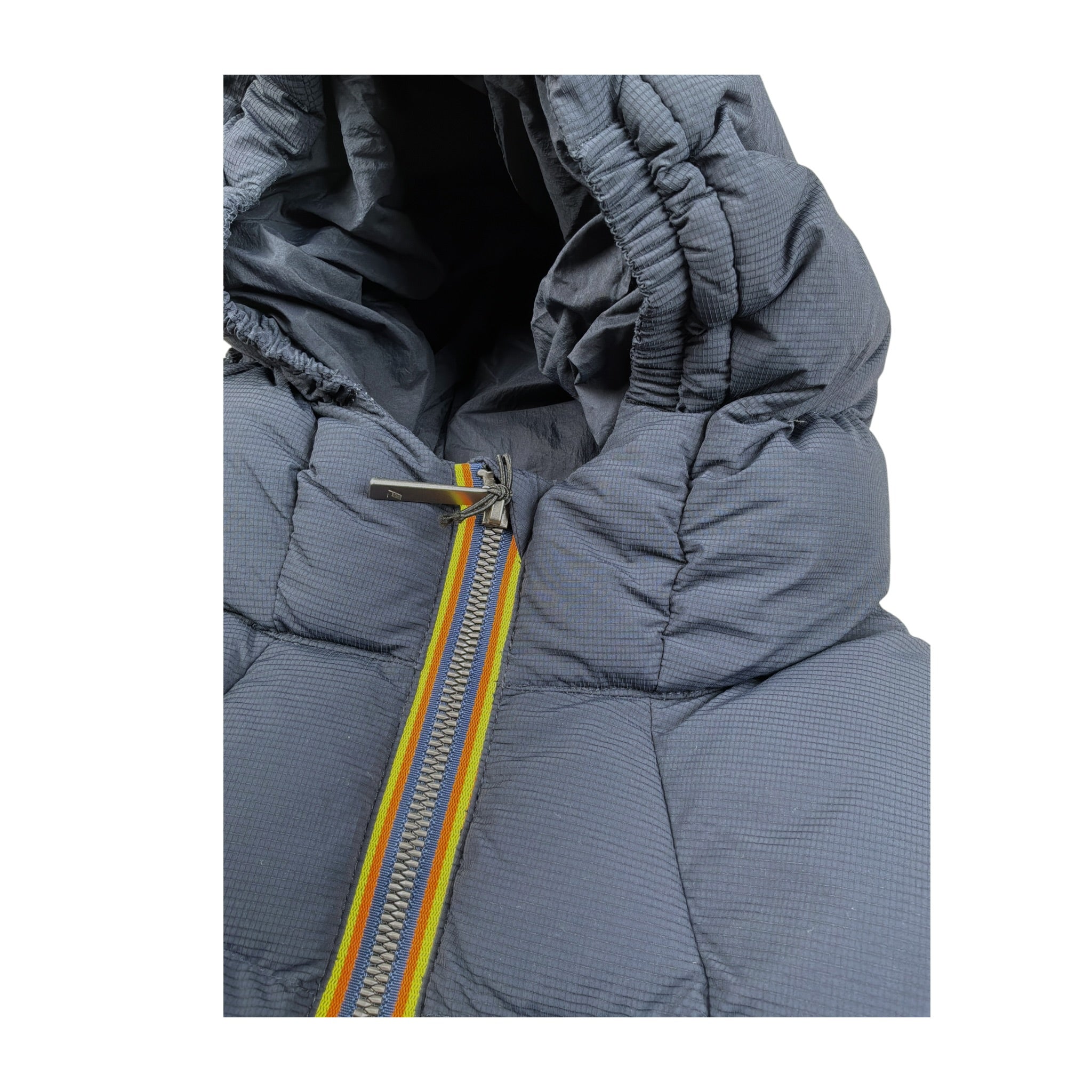 K-Way Giubbino tinta unita con Cappuccio Blu per Bambino K6135NW BLU K-WAY 