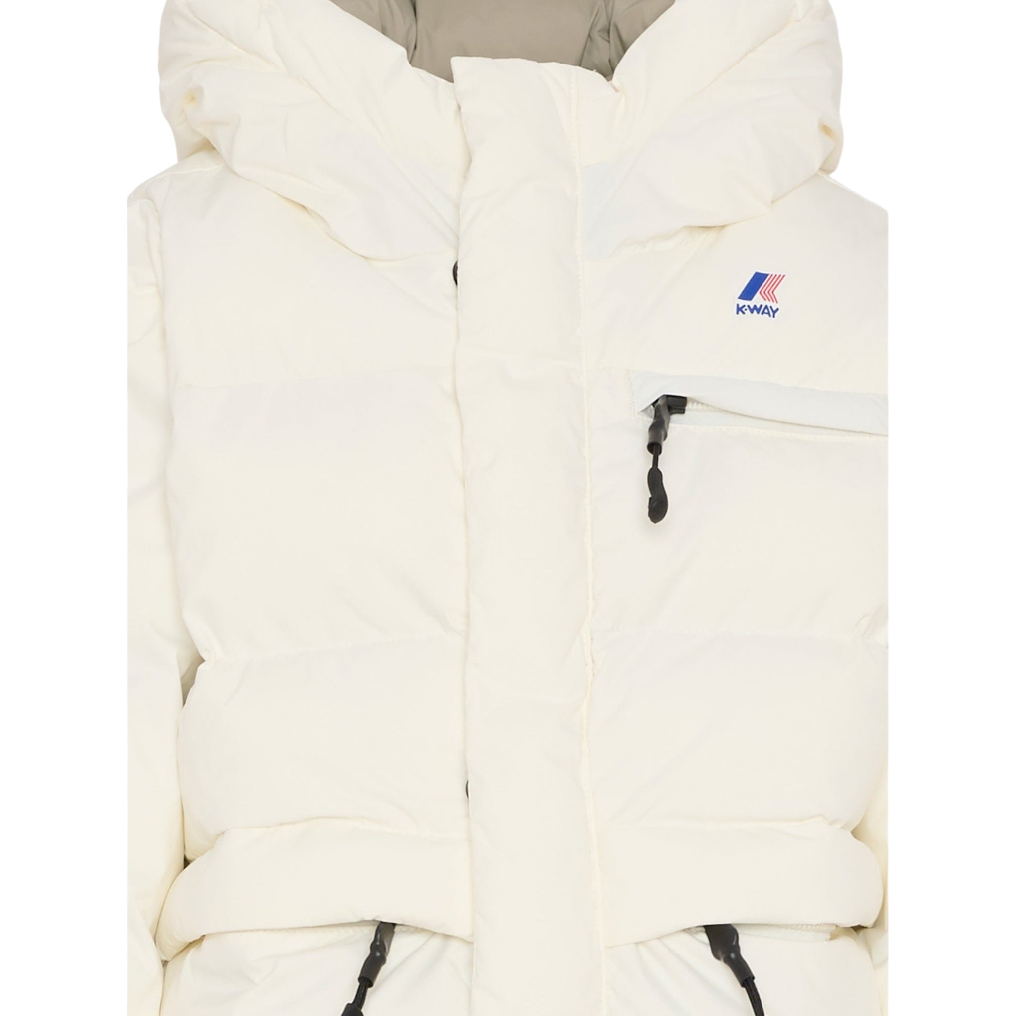 K-Way Giubbino tinta unita con Cappuccio Panna per Bambino K6141CWX PANNA K-WAY 