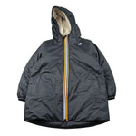 K-Way Giubbino tinta unita con Zip E Cappuccio Nero per Bambino K71219W NERO K-WAY 