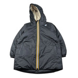 K-Way Giubbino tinta unita con Zip E Cappuccio Nero per Bambino K71219W NERO K-WAY 