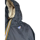 K-Way Giubbino tinta unita con Zip E Cappuccio Nero per Bambino K71219W NERO K-WAY 