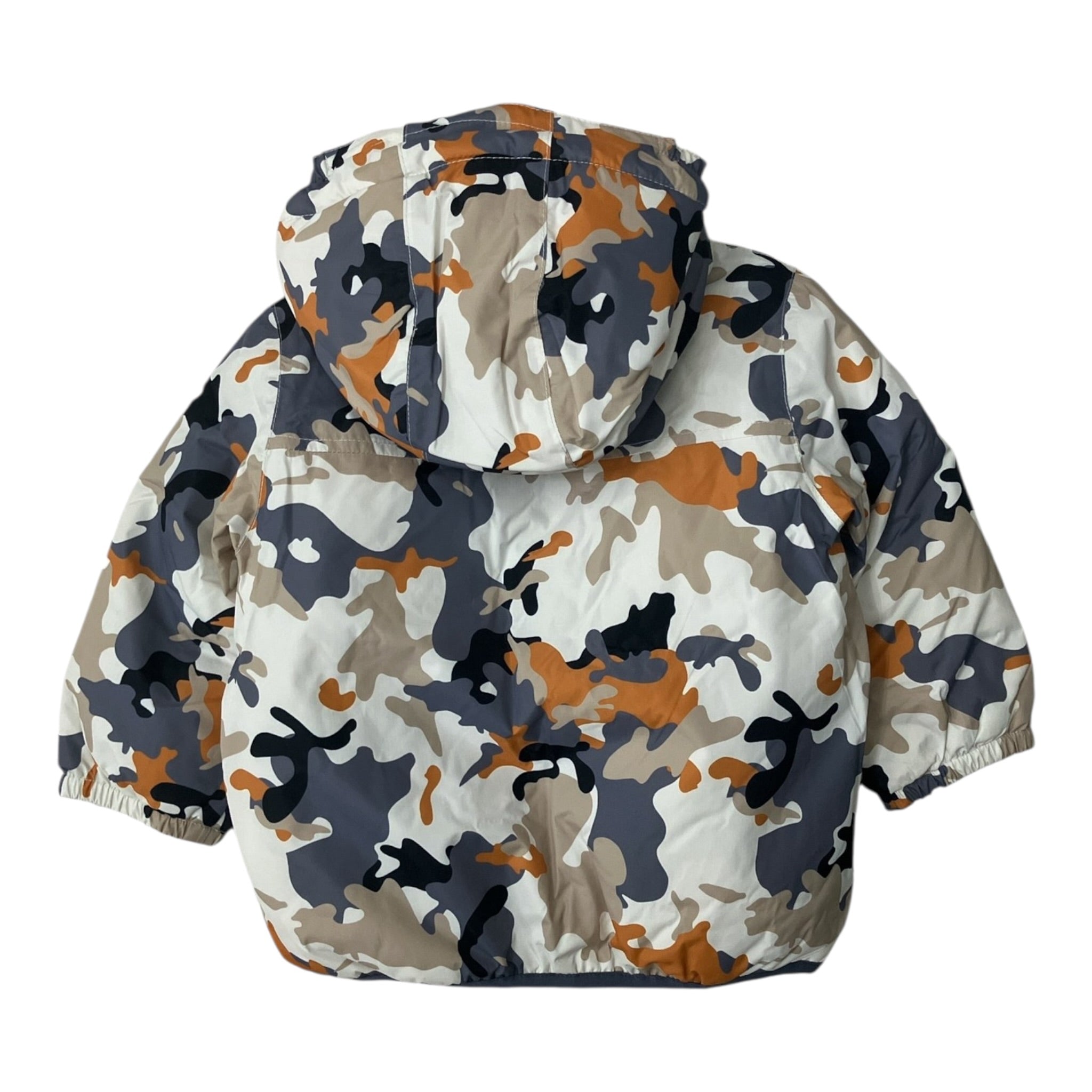 K-Way Giubbino Fantasia Militare con Cappuccio Multicolor per Bambino K7122NW MULTICOLOR K-WAY 