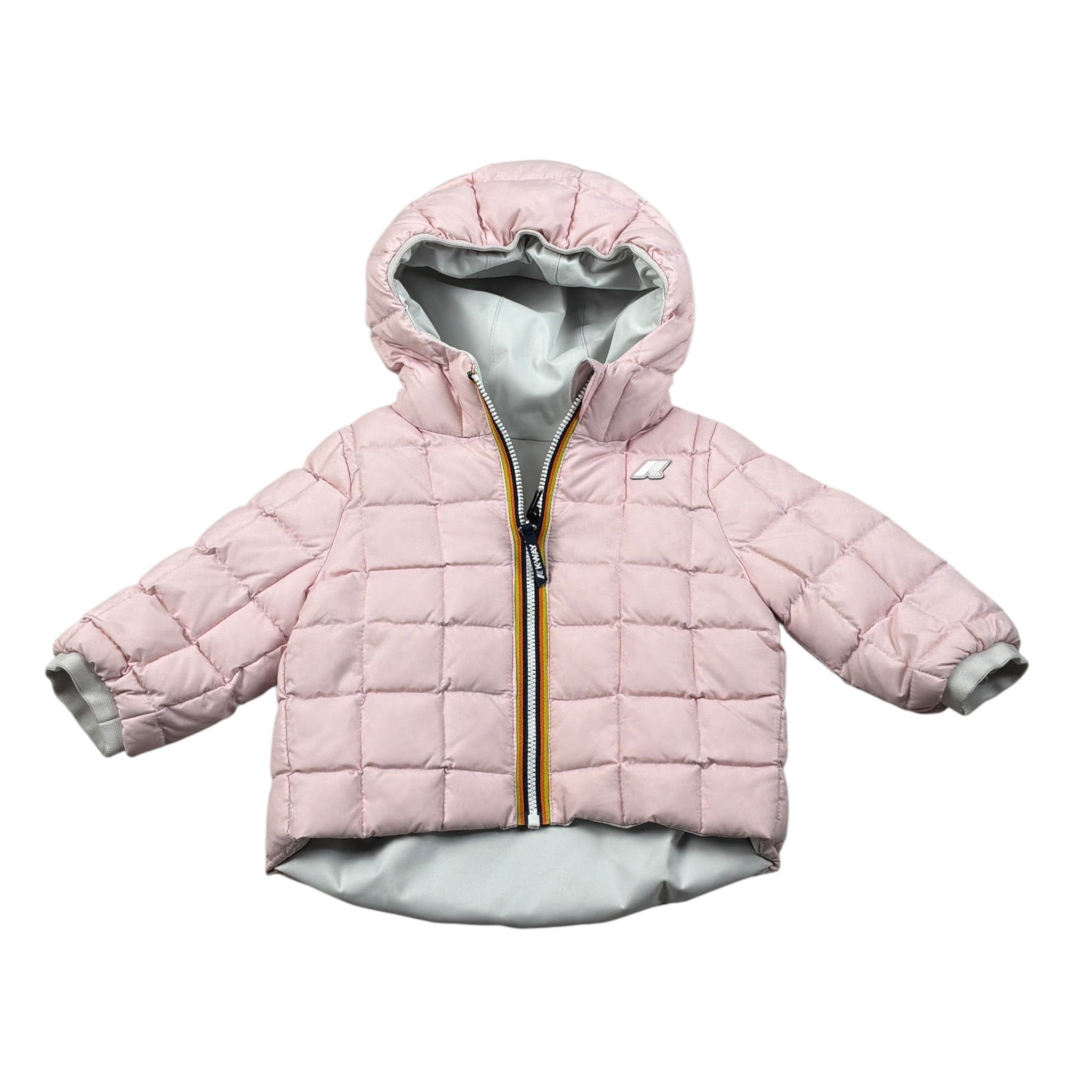 K-Way Giubbino Reversibile Bicolore Bianco/Rosa per Neonata K7132PWX BIANCO/ROSA K-WAY 