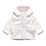 K-Way Giubbino Reversibile Bicolore con Zip E Cappuccio Bianco/Rosa per Neonata K71338WX BAINCO/ROSA K-WAY 