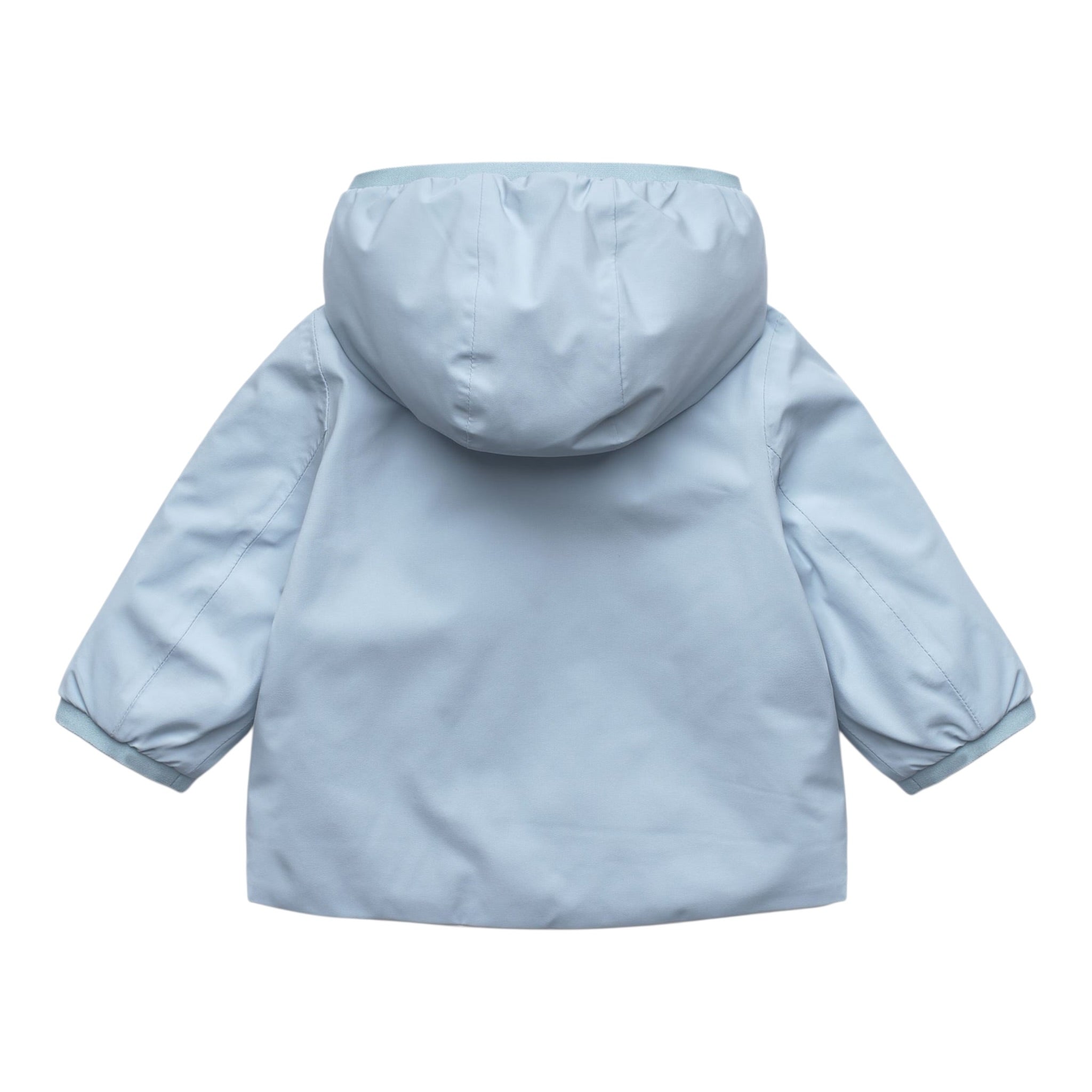 K-Way Giubbino Reversibile Bicolore con Zip E Cappuccio Azzurro/Bianco per Neonato K71338WXX AZZURRO/BIANCO K-WAY 