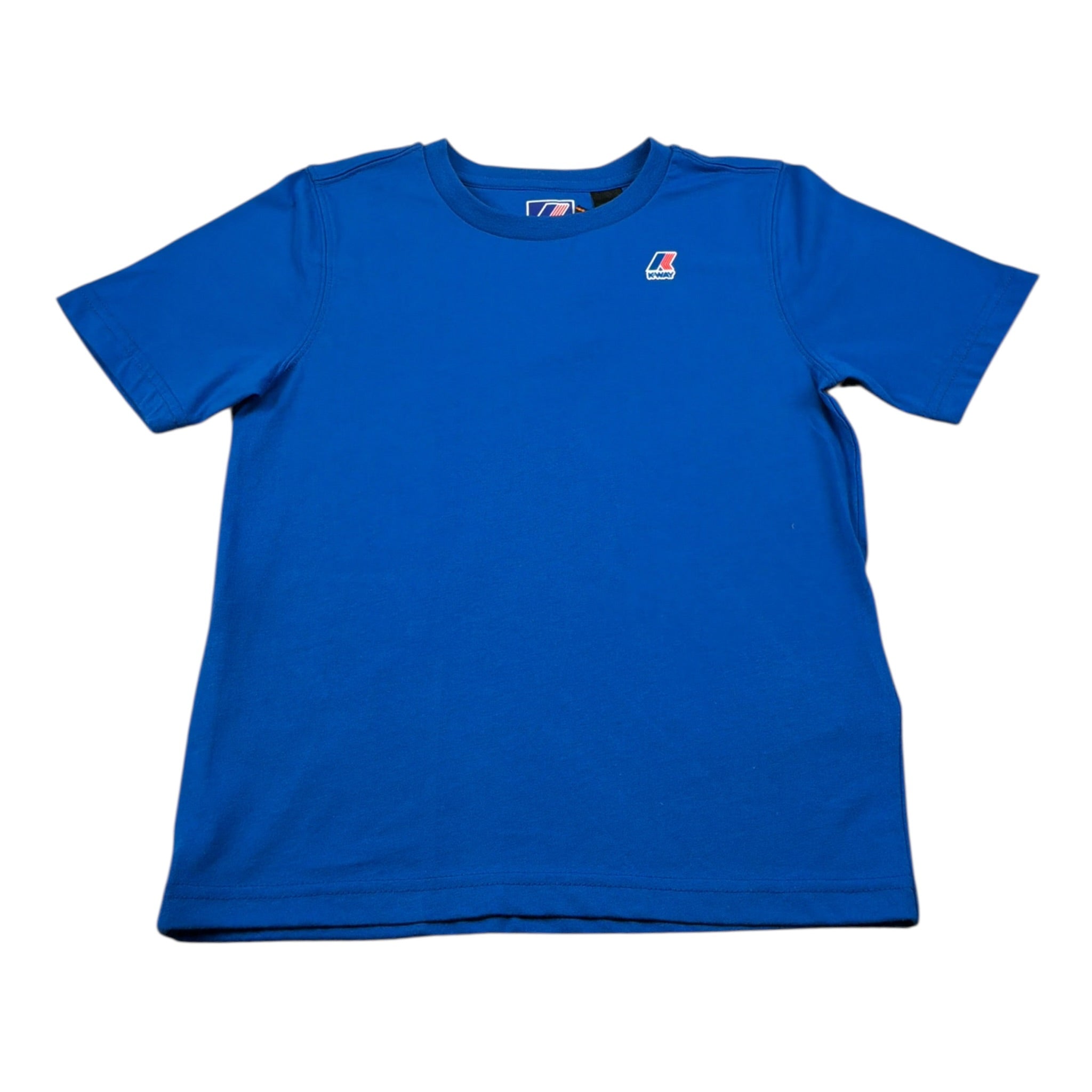 K-Way T-Shirt Girocollo tinta unita con Logo Cobalto per Bambino K7133YWO COBALTO K-WAY 