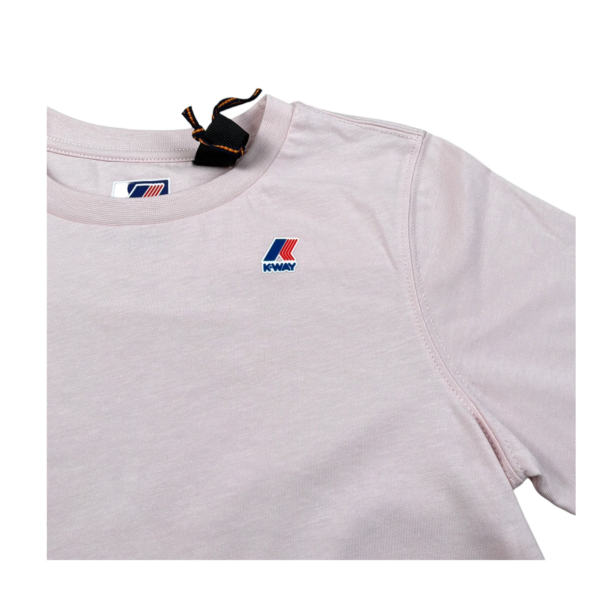 K-Way T-Shirt Girocollo tinta unita con Logo Rosa per Bambina K7133YW ROSA K-WAY 