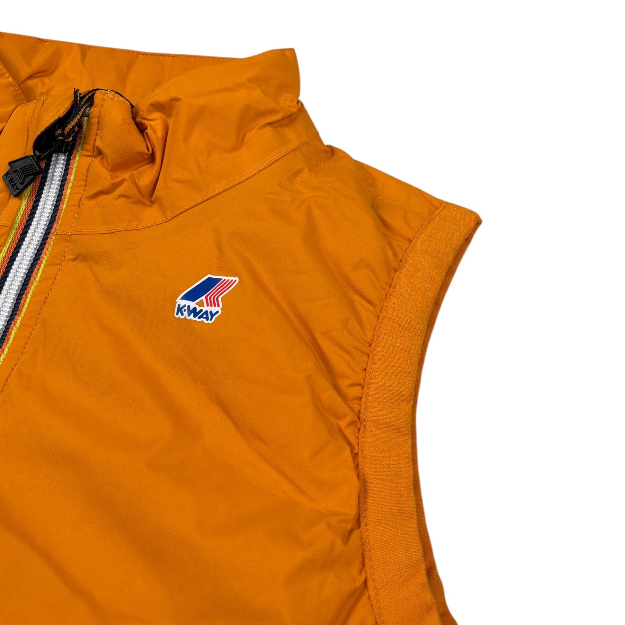 K-Way Smanicato tinta unita con Logo Arancione per Bambino K7141GW ARANCIONE K-WAY 