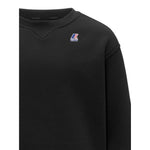 K-Way Felpa tinta unita Girocollo con Logo Nero per Bambino K7141TWXX NERO K-WAY 