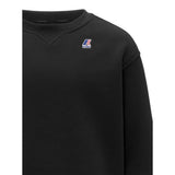 K-Way Felpa tinta unita Girocollo con Logo Nero per Bambino K7141TWXX NERO K-WAY 