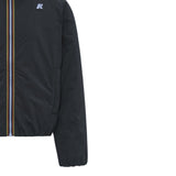 K-Way Giubbino tinta unita con Zip E Cappuccio Nero per Bambino K7142QW NERO K-WAY 