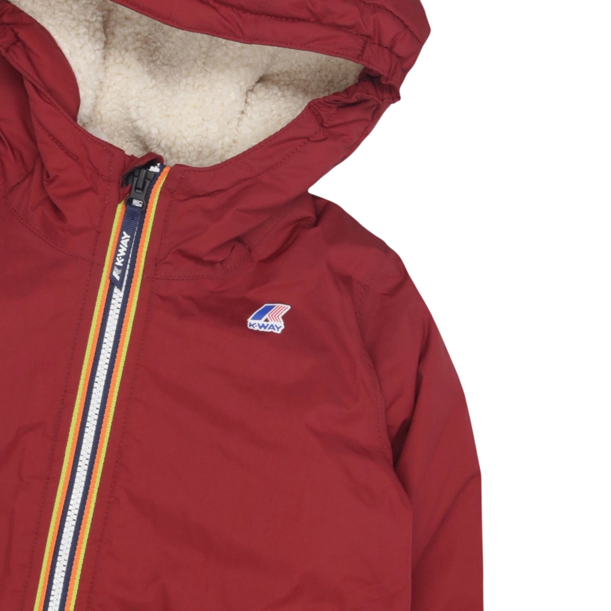 K-Way Giubbino tinta unita con Zip E Cappuccio Ruggine per Neonato K7142RW RUGGINE K-WAY 