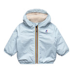 K-Way Giubbino tinta unita con Zip E Cappuccio Azzurro per Neonato K7142RWX AZZURRO K-WAY 