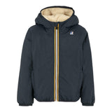 K-Way Giubbino tinta unita con Zip E Cappuccio Blu per Neonato K7142RWX BLU K-WAY 