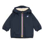 K-Way Giubbino tinta unita con Zip E Cappuccio Blu per Neonato K7142RWXX BLU K-WAY 