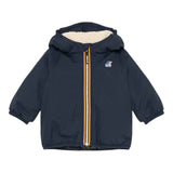 K-Way Giubbino tinta unita con Zip E Cappuccio Blu per Neonato K7142RWXX BLU K-WAY 