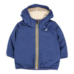 K-Way Giubbino tinta unita con Zip E Cappuccio Blu per Neonato K7142RWXXXX BLU K-WAY 