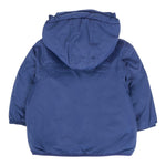 K-Way Giubbino tinta unita con Zip E Cappuccio Blu per Neonato K7142RWXXXX BLU K-WAY 