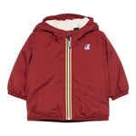 K-Way Giubbino tinta unita con Zip E Cappuccio Bordeaux per Neonato K7142RWXXXXX BORDEUAX K-WAY 
