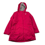 K-Way Giubbino tinta unita con Cappuccio Fuxia per Bambina K7151SW FUXIA K-WAY 