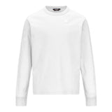 K-Way Shirt Girocollo tinta unita con Logo Bianco per Bambino K8138CW BIANCO K-WAY 