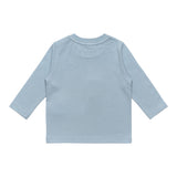 K-Way Shirt Girocollo tinta unita con Logo Azzurro per Neonato K8138CWNXX AZZURRO K-WAY 
