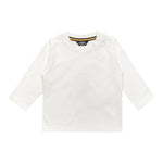 K-Way Shirt Girocollo tinta unita con Logo Panna per Neonato K8138CWNXX PANNA K-WAY 