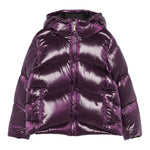 K-Way Giubbino tinta unita con Zip E Cappuccio Viola per Bambina K81417W VIOLA K-WAY 