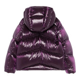 K-Way Giubbino tinta unita con Zip E Cappuccio Viola per Bambina K81417W VIOLA K-WAY 