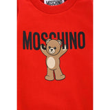 Moschino Felpa Chiusa Girocollo tinta unita con Stampa Rosso per Neonato MNF060XXXX ROSSO MOSCHINO 