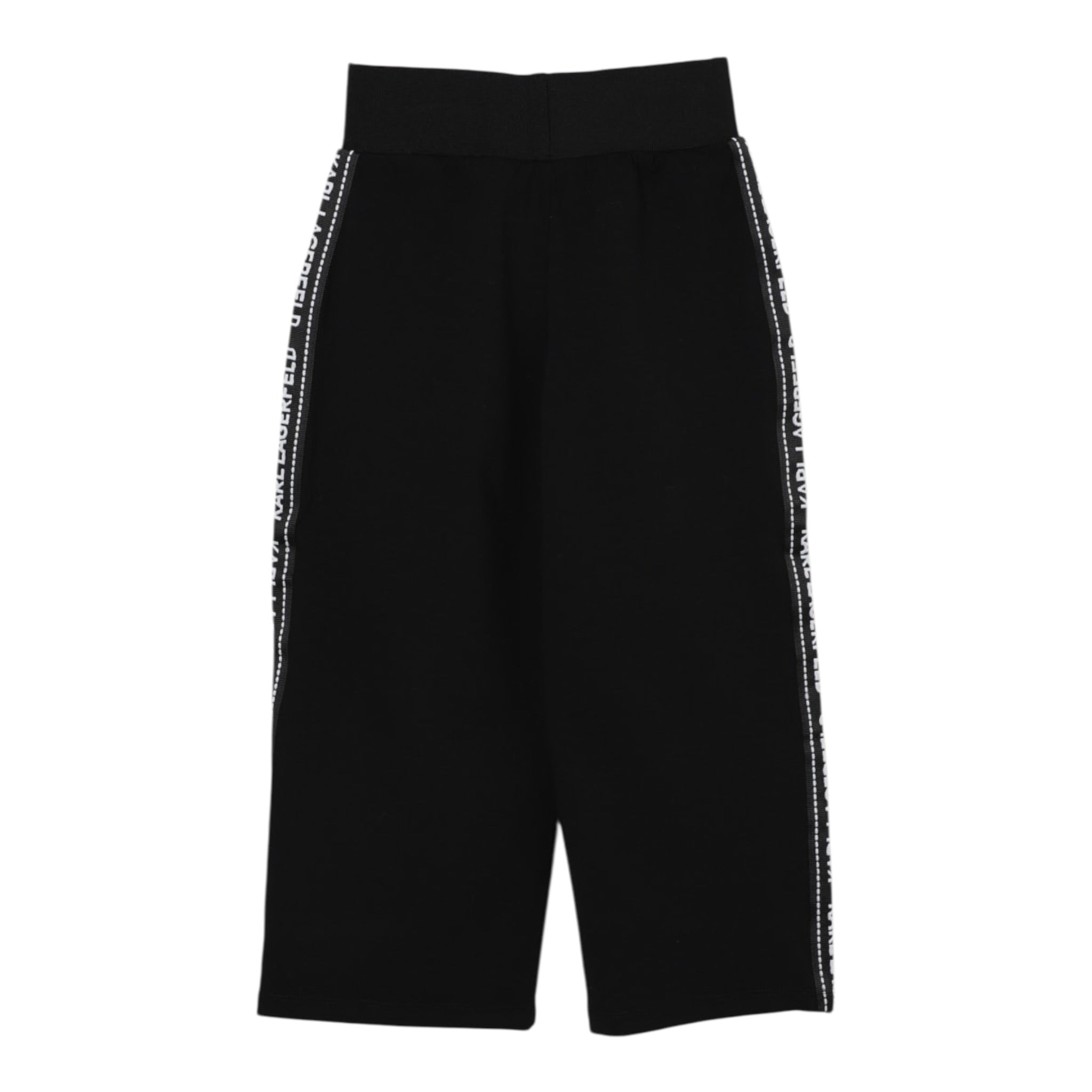 Karl Lagerfeld Pantalone Modello Palazzo tinta unita Nero per Bambina Z30628 NERO KARL LAGERFELD 