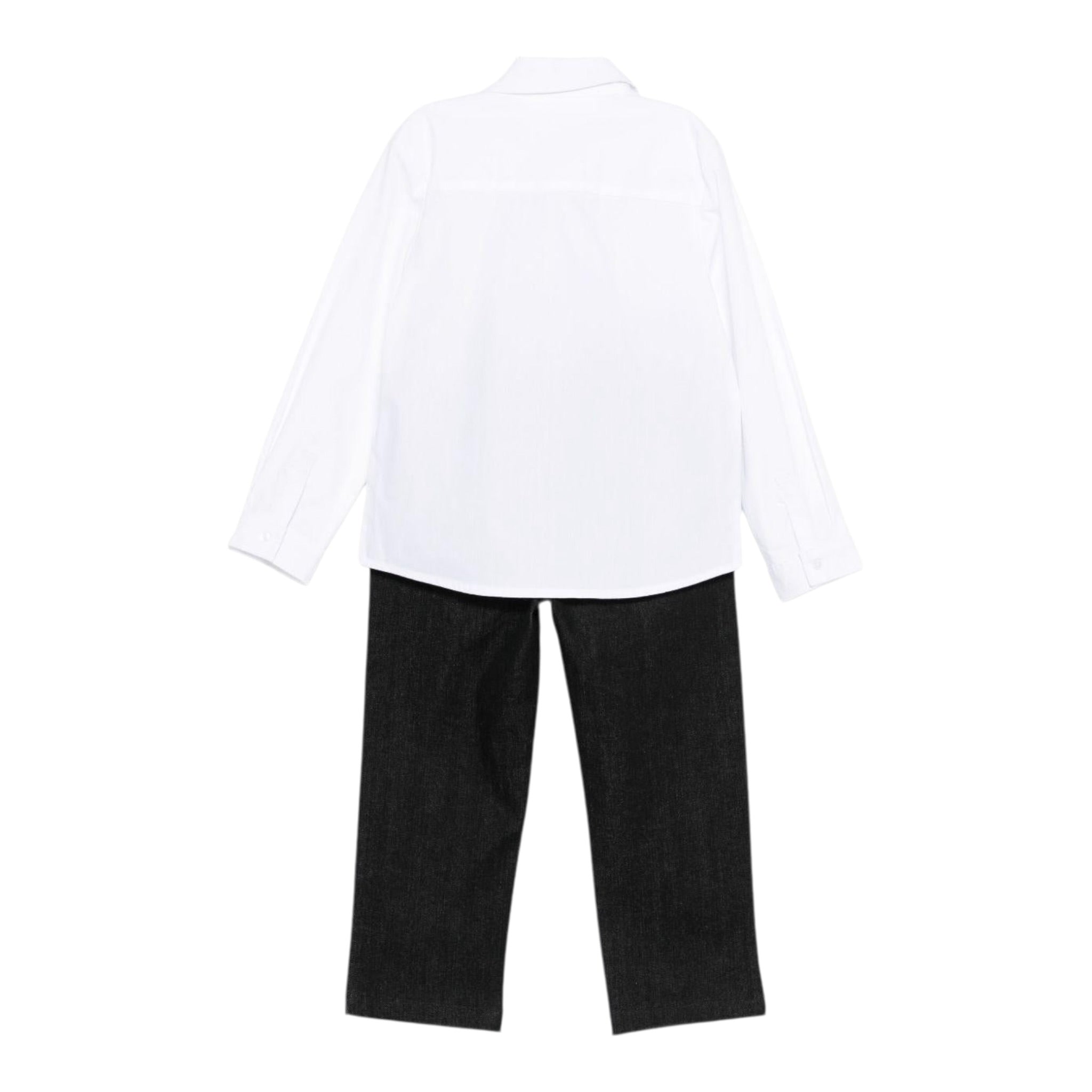 Karl Lagerfeld Completo 2 Pezzi Camicia-Jeans Bianco per Neonata Z30660 BIANCO KARL LAGERFELD 