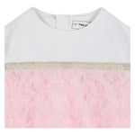 Karl Lagerfeld Abito Manica Lunga Bicolore con Tulle Rosa per Neonata Z30668 ROSA KARL LAGERFELD 