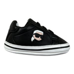 Karl Lagerfeld Sneakers tinta unita con Lacci Nero per Neonato Z30994 NERO KARL LAGERFELD 