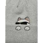 Karl Lagerfeld Cappello tinta unita con Orecchie Grigio per Neonata Z31003 GRIGIO KARL LAGERFELD 