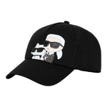 Karl Lagerfeld Berretto tinta unita con Logo Nero per Bambina Z31009 NERO KARL LAGERFELD 