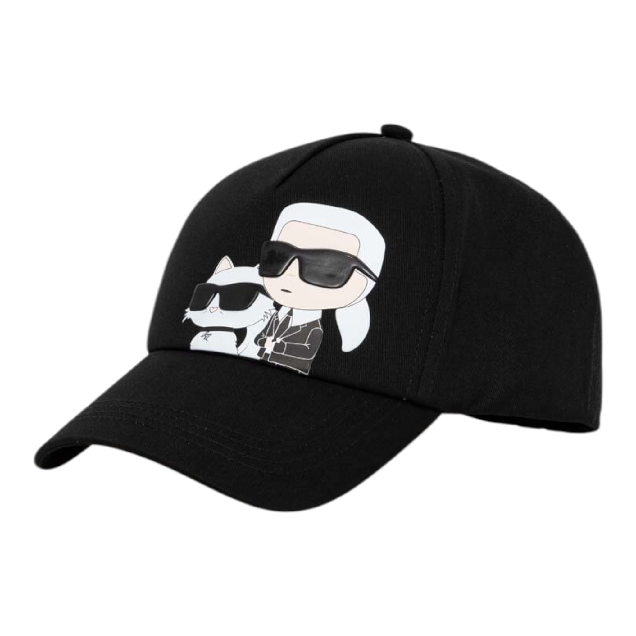 Karl Lagerfeld Berretto tinta unita con Logo Nero per Bambina Z31009 NERO KARL LAGERFELD 