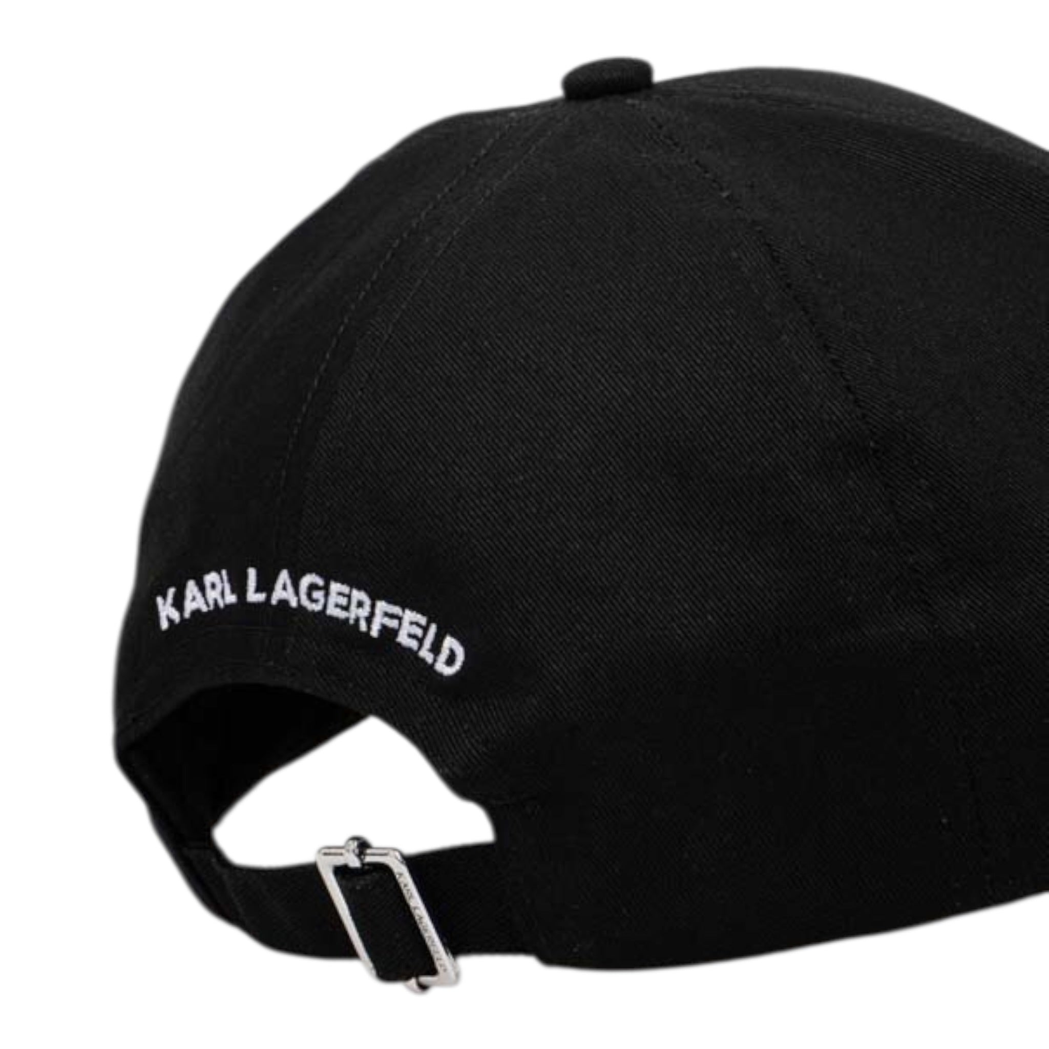 Karl Lagerfeld Berretto tinta unita con Logo Nero per Bambina Z31009 NERO KARL LAGERFELD 