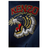Kenzo Felpa Chiusa con Cappuccio tinta unita con Ricami Blu per Bambino K60767 BLU KENZO 