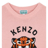 Kenzo Maglia Girocollo tinta unita con Ricami Logo Rosa per Neonata K61334N ROSA KENZO 