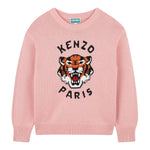 Kenzo Maglia Girocollo tinta unita con Ricami Logo Rosa per Neonata K61334N ROSA KENZO 