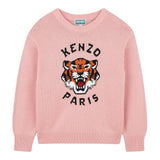 Kenzo Maglia Girocollo tinta unita con Ricami Logo Rosa per Neonata K61334N ROSA KENZO 