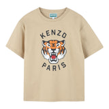 Kenzo T-Shirt tinta unita con Stampa Beige per Bambino K61505J BEIGE KENZO 