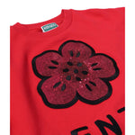 Kenzo Felpa Chiusa Girocollo con Stampa Paillettata Fuxia per Neonata K61525N FUXIA KENZO 