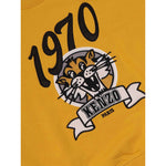 Kenzo Felpa Girocollo tinta unita con Stampa Giallo per Neonato K61547 GIALLO KENZO 