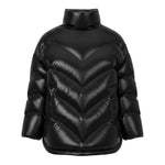 Khrisjoy Giubbino tinta unita con Zip Nero per Bambina KV2A07 NERO KHRISJOY 