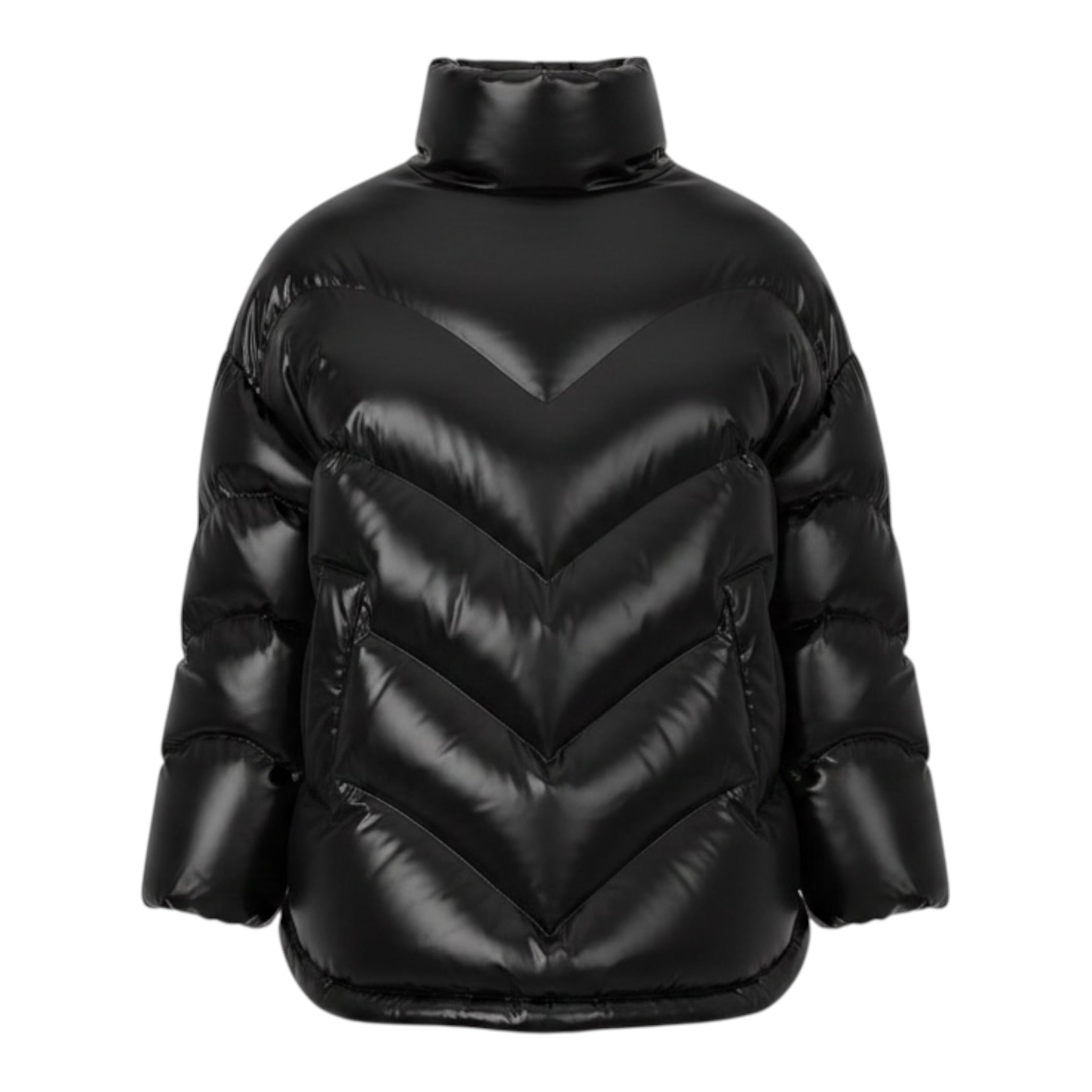 Khrisjoy Giubbino tinta unita con Zip Nero per Bambina KV2A07 NERO KHRISJOY 