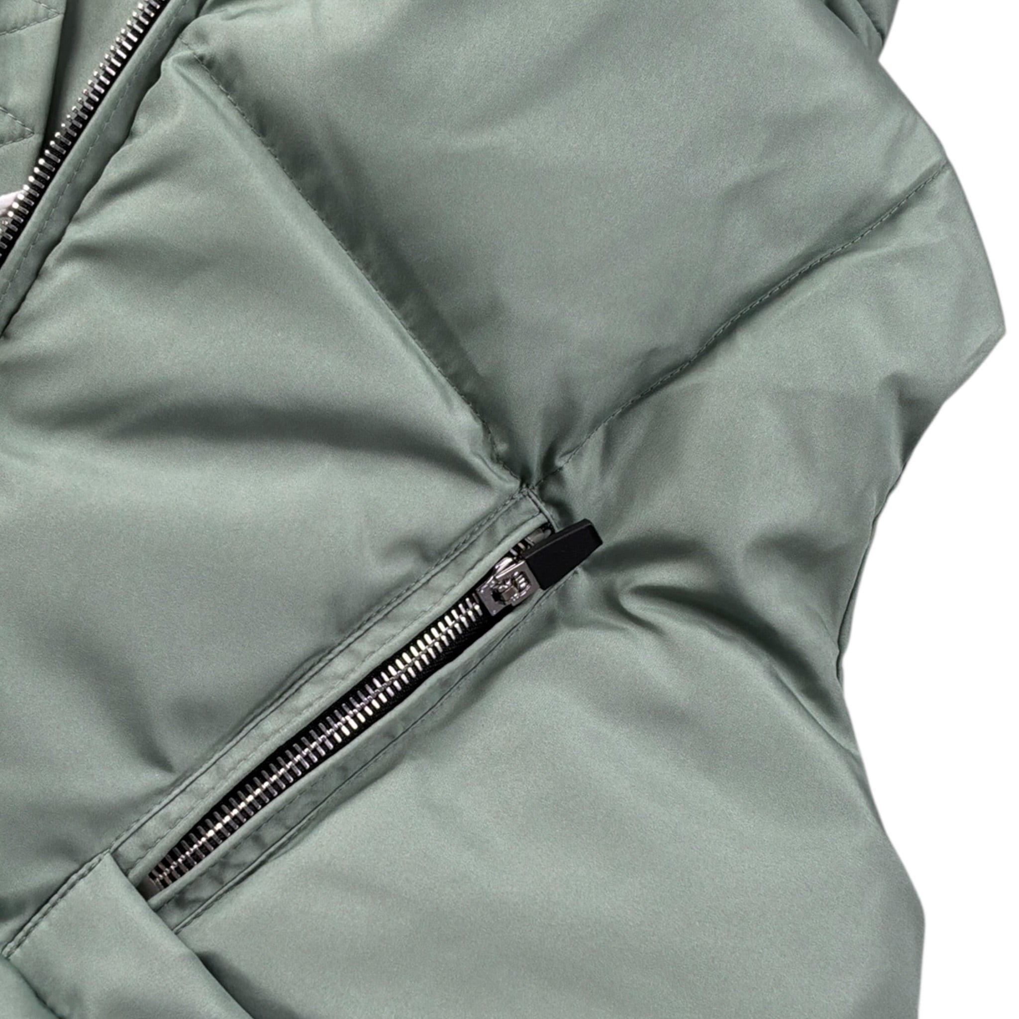 Khrisjoy Giubbino tinta unita con Zip Smanicato Verde per Bambina KV2P42 VERDE KHRISJOY 
