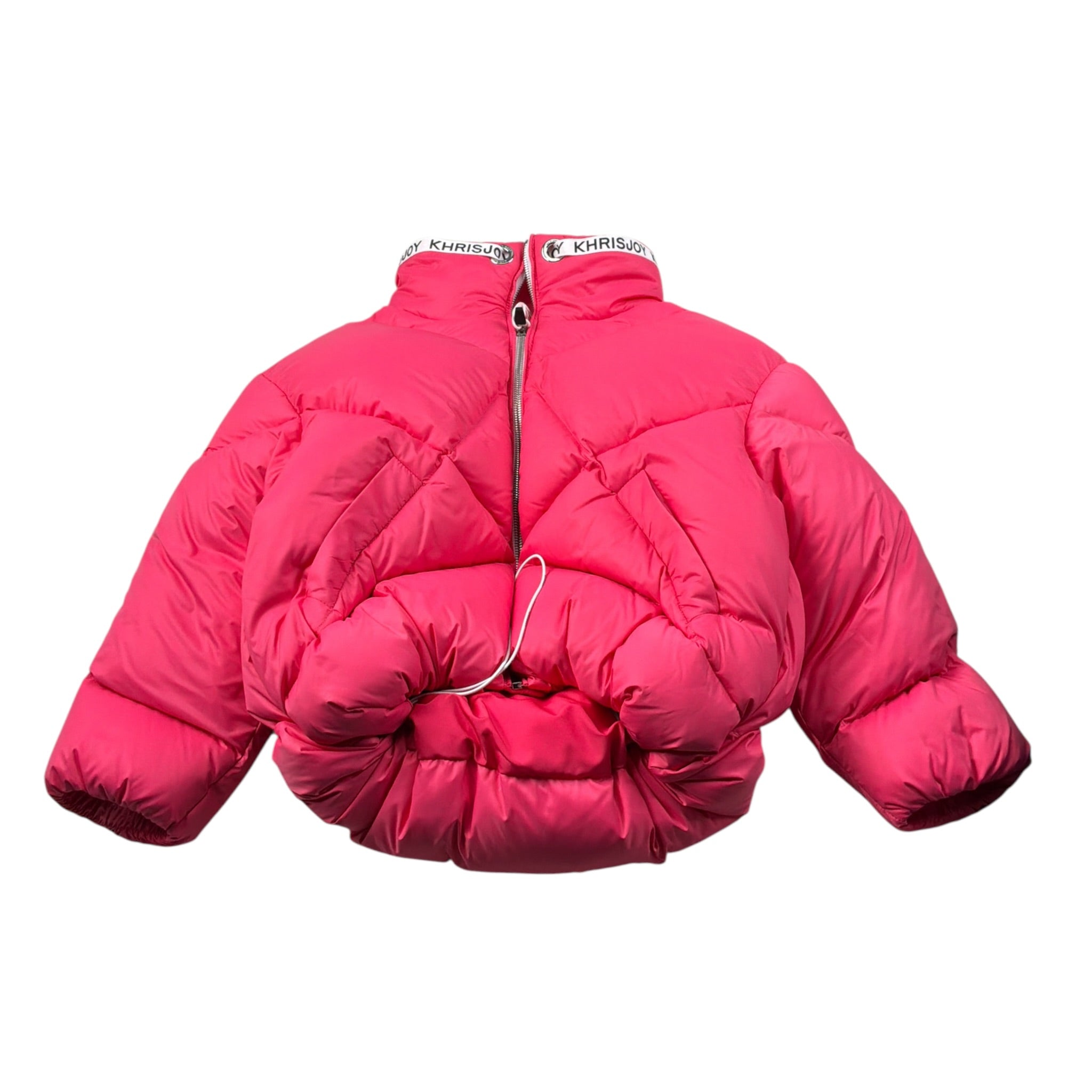 Khrisjoy Giubbino tinta unita con Colletto Rosa per Bambina KX2A57N0079 ROSA KHRISJOY 